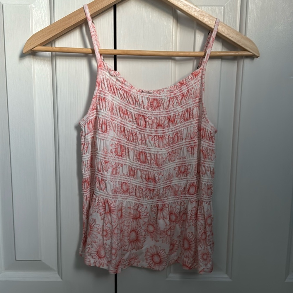 Spaghetti strap floral top